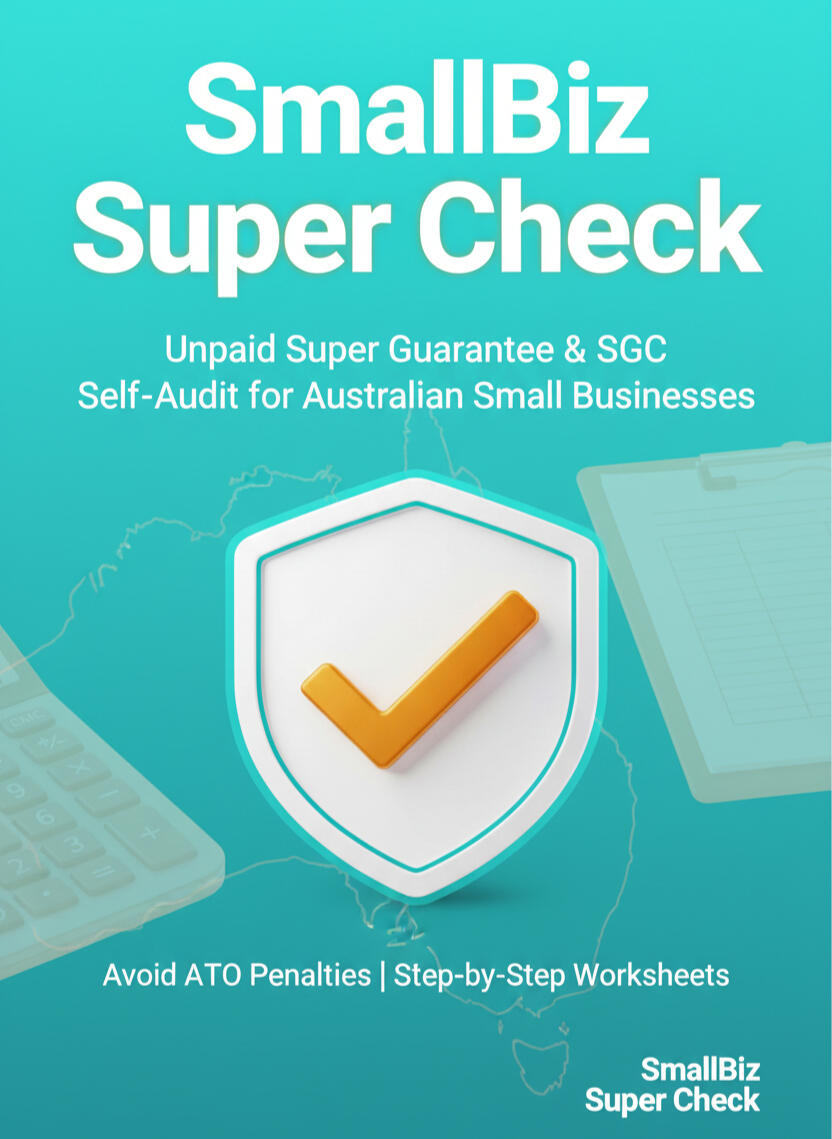SmallBiz Super Check Unpaid Super & SGC Pack PDF SmallBiz Super Check unpaid super and Super Guarantee Charge self‑audit pack PDF